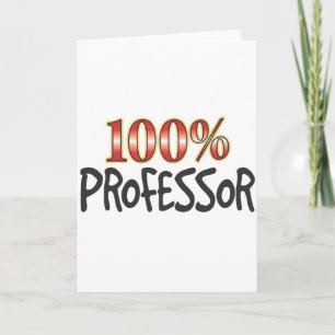 Professor 100 Percent Card