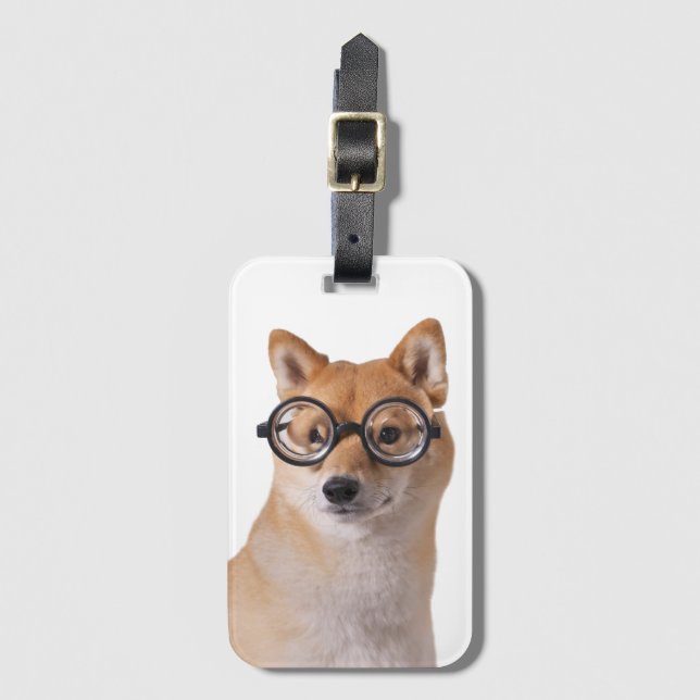 Professor Barkley - Luggage Tag w/ Card Slot (Front Vertical)