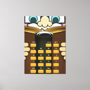 Professor Calculator Canvas Print