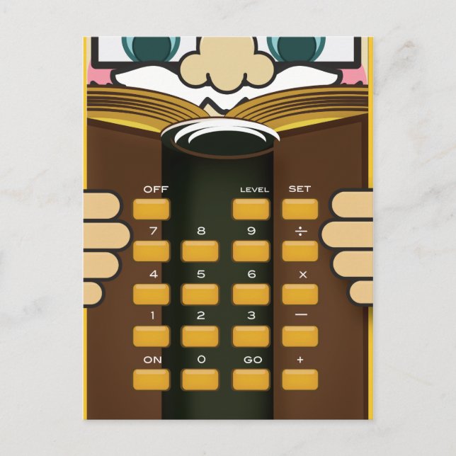 Professor Calculator Postcard (Front)