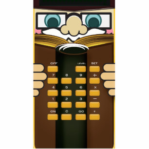 Professor Calculator Standing Photo Sculpture