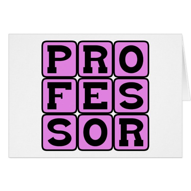 Professor, College Teacher (Front Horizontal)