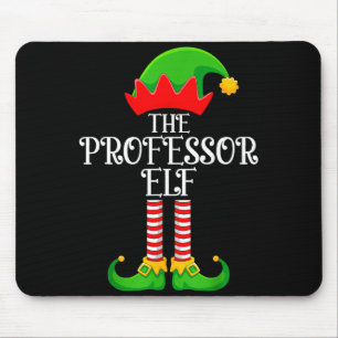 Professor Elf Christmas Family Matching Funny Love Mouse Mat