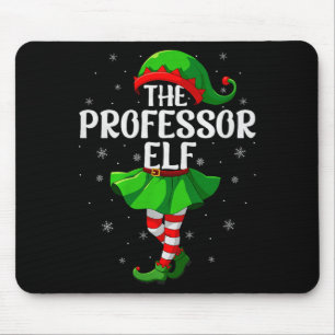 Professor Elf Christmas Girls Women Elf Squad Xmas Mouse Mat