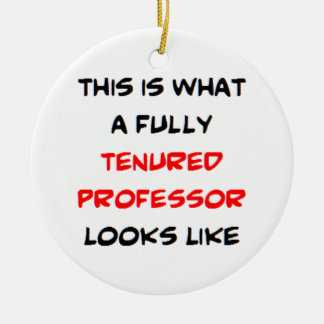 professor fully tenured ceramic tree decoration