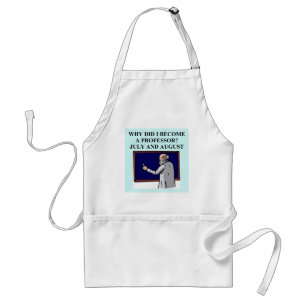 professor joke standard apron