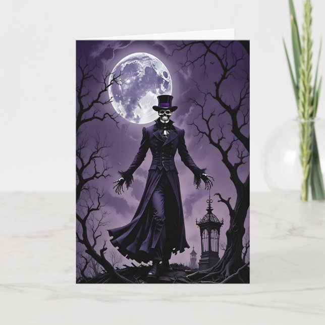 Professor Marvello Halloween Holiday Card (Front)