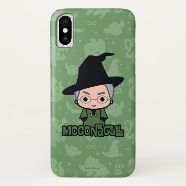 Professor McGonagall Cartoon Character Art Case-Mate iPhone Case (Back)