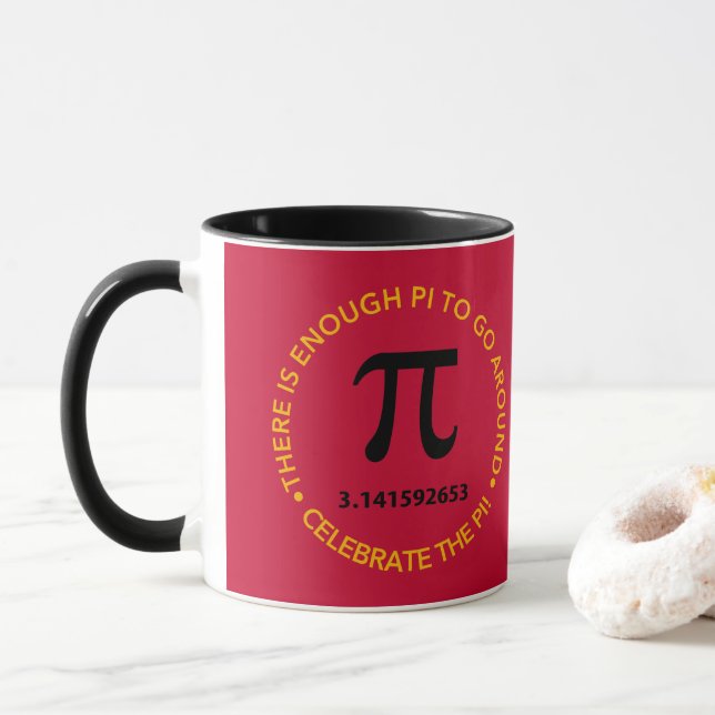 Professor Of Mathematics, Celebrate The Pi Mug (With Donut)