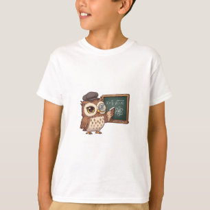 Professor Owl Chalkboard Kids T-Shirt