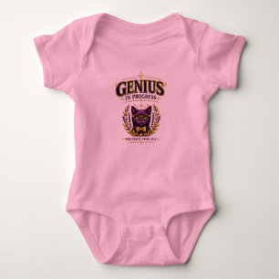 Professor Purr-Ple™ – Genius in Progress Baby Bodysuit