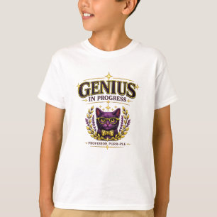 Professor Purr-Ple™ – Genius in Progress T-Shirt