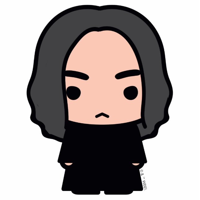 Professor Snape Cartoon Character Art Photo Sculpture Magnet (Front)