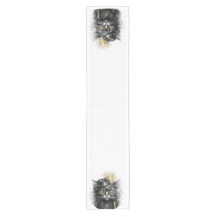 Professor Sprocket-Paws The Funky Steampunk Cat Short Table Runner