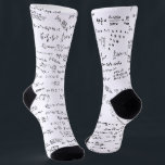 Professor Teacher Mathematic Formula Equations Socks<br><div class="desc">Let everyone know how much you love math or a great gift for the scientifically and mathematically conscious.</div>
