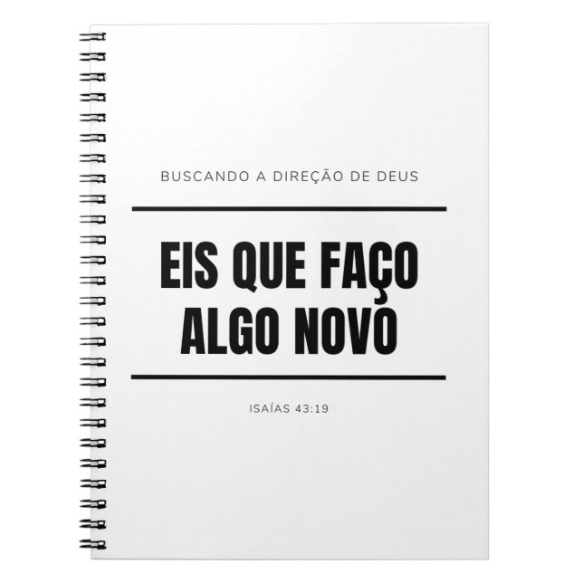 Profetizando - caderno personalizado notebook (Front)
