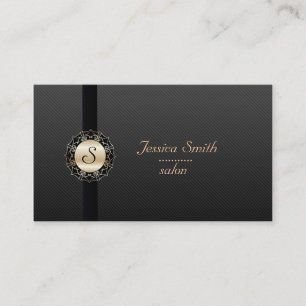 Proffesional elegant plain monogram business card