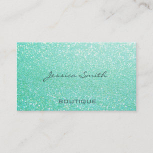 Proffesional glamourous elegant glittery business card