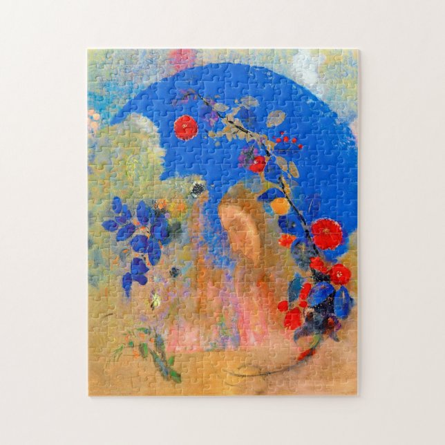 Profile beneath an Arch, Redon Jigsaw Puzzle (Vertical)