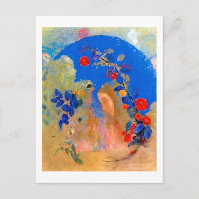 Profile beneath an Arch, Redon Postcard (Front)
