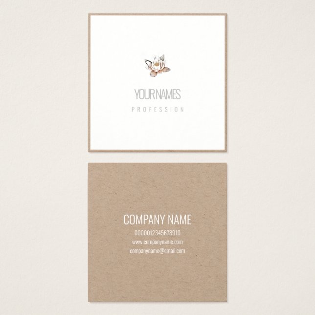 PROFILE BUSINESS CARD :  WHITE LOTUS (Front & Back)