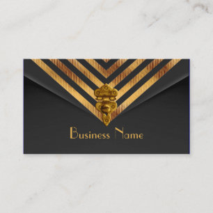 Profile Business Gold Black Velvet Stripe Card