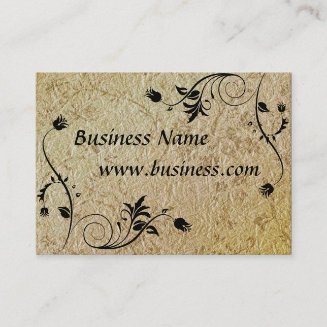Profile Card Business Embossed Old Paper (002G006) (Front)