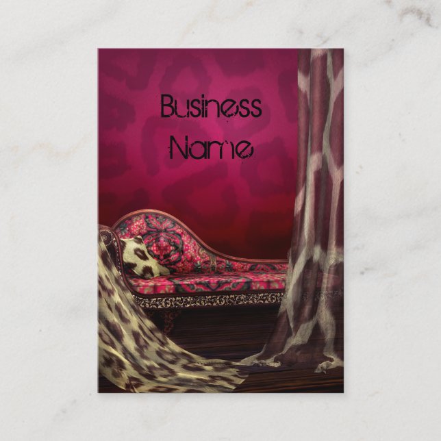 Profile Card Business Interior Design (Front)