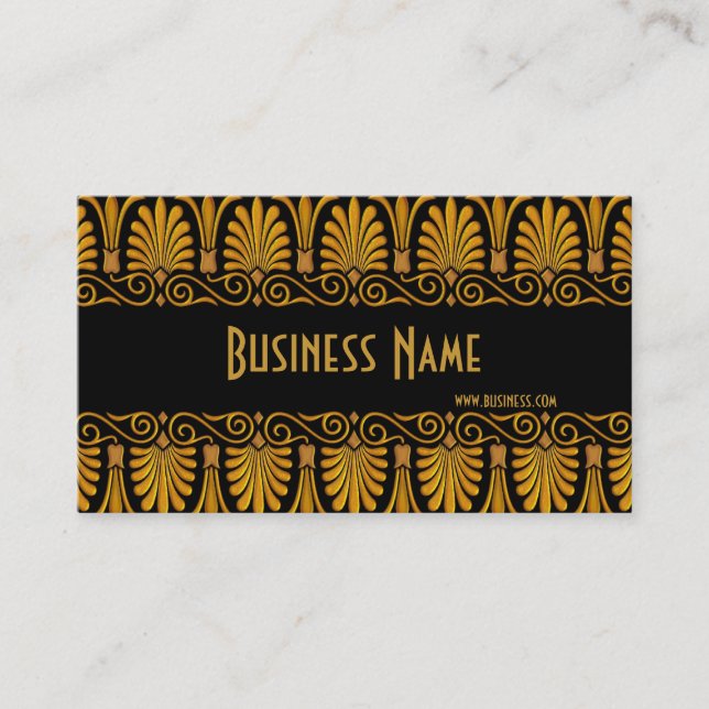 Profile Card Business Old Gold (Front)