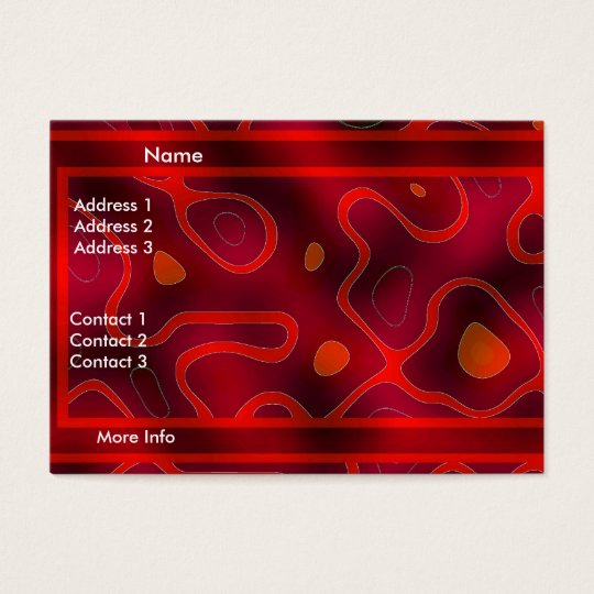 Profile Card Business Red Double Mix