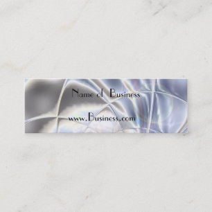 Profile Card Business Silver Foil Pearl Long