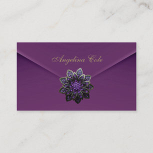 Profile Card Purple Mulberry Velvet Jewel