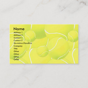 Profile Card Template - Tennis