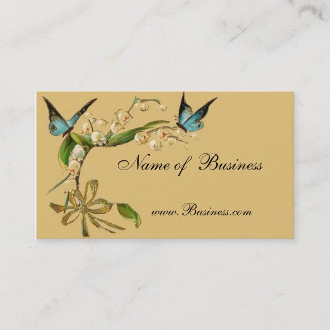 Profile Card Vintage Butterflies (Front)