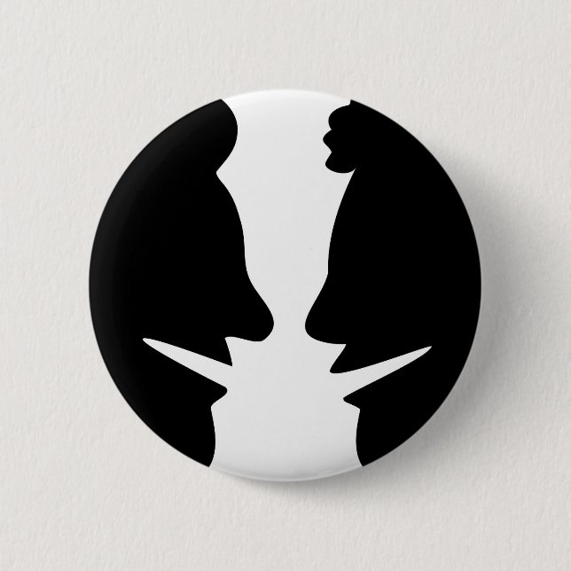 Profile Chat 6 Cm Round Badge (Front)