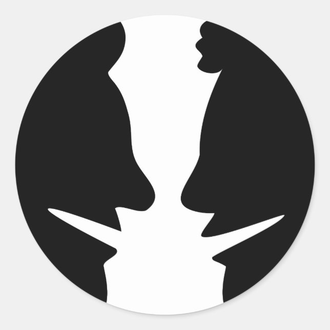 Profile Chat Classic Round Sticker (Front)