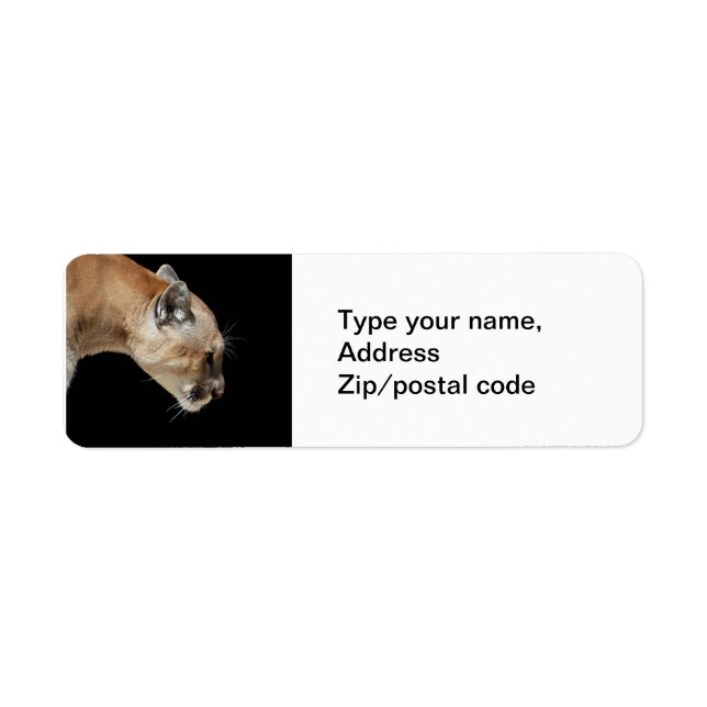 Profile of a Cougar (Front)