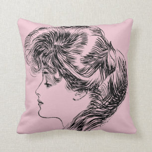 Profile Of A Gibson Girl, 1903 Cushion