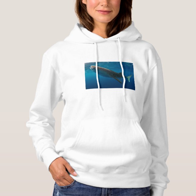 Profile of a whale shark, Indonesia Hoodie (Front)
