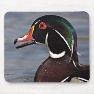 Profile of A Wood duck Mouse Mat