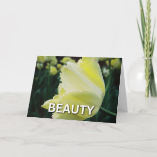 Profile of a Yellow Flower - Beauty Card