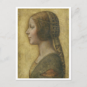 Profile of a Young Fiancee Postcard