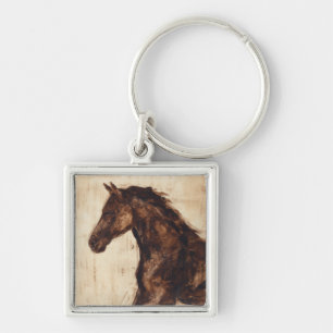 Profile of Brown Wild Horse Key Ring