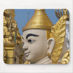 Profile Of Buddha Statue Mouse Mat