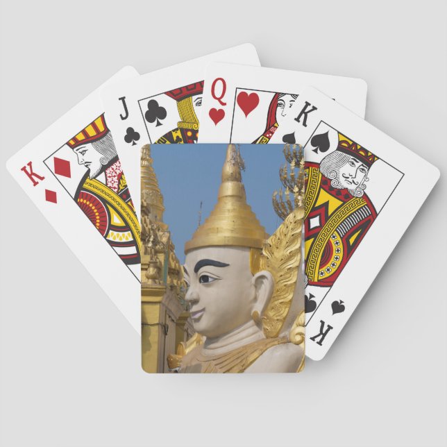 Profile Of Buddha Statue Playing Cards (Back)