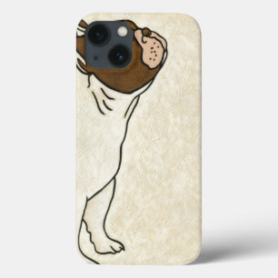 Profile of French Bulldog Looking Up iPhone 13 Case
