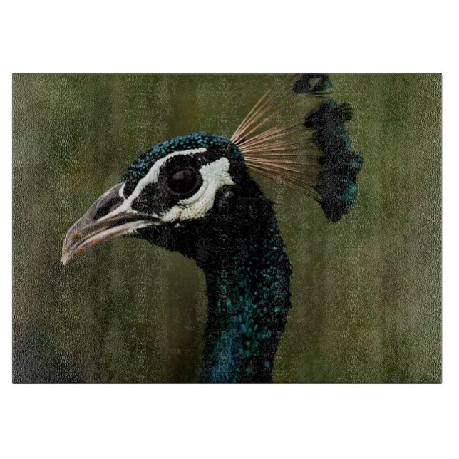Profile of Peacock  Cutting Board (Front)