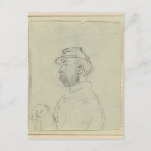 Profile of Soldier Postcard