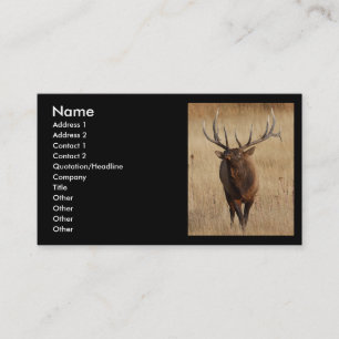 profile or business card, elk card