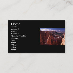 profile or business card, landscape card